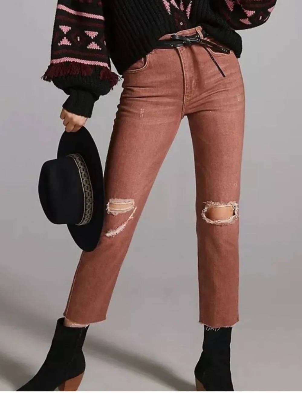 Pilcro Anthropologie The Vintage Straight Distressed Jean Size 27